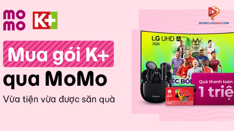 Hướng dẫn thanh toán K+ qua MoMo lần đầu 