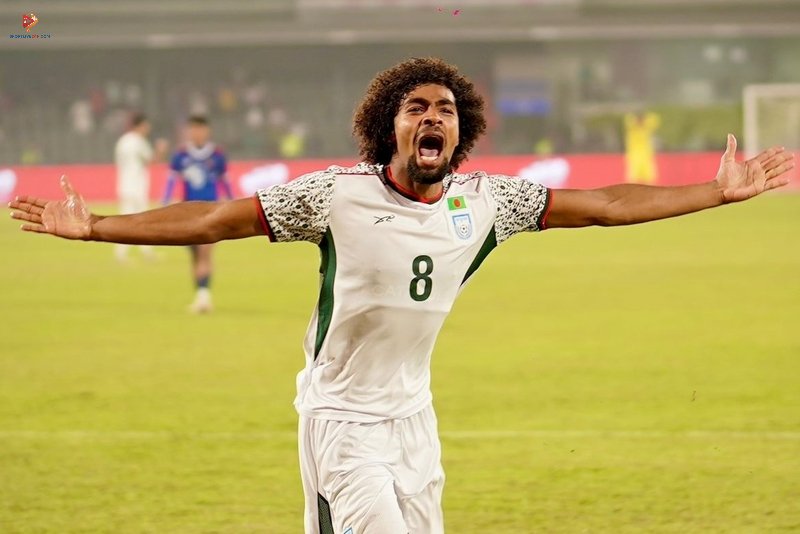 Hamza Choudhury là chân sút nguy hiểm trong đội hình Bangladesh